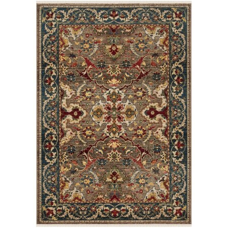 Safavieh Kashan Machine-Made Large Rectangle Area Rug Taupe & Blue - 8 x 10 ft. KSN307E-8
